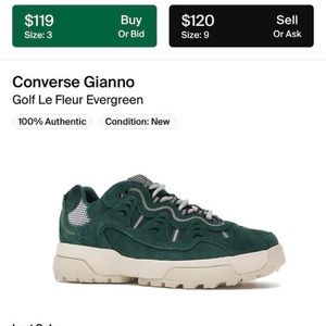COPY - CONVERSE X LE FLEUR GREEN ON GREEN